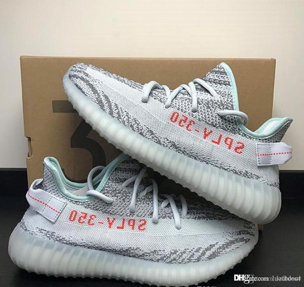 350 Bred Semi Frozen Yellow Blue Tint Zebra Cream White Beluga 2.0 Bred 350 2S Kanye West Running Shoes Sneakers us5-13