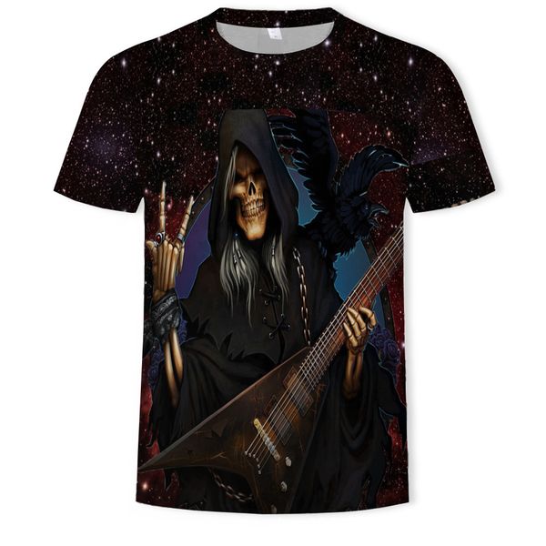 mens designer t-shirt skeleton printed loose short sleeve top, White;black
mens designer t-shirt skeleton printed loose short sleeve top, White;black