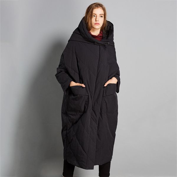 winter the new womens large size down jacket loose style fashionable coats women clothes asymmetric length down jacket women, Black
winter the new womens large size down jacket loose style fashionable coats women clothes asymmetric length down jacket women, Black