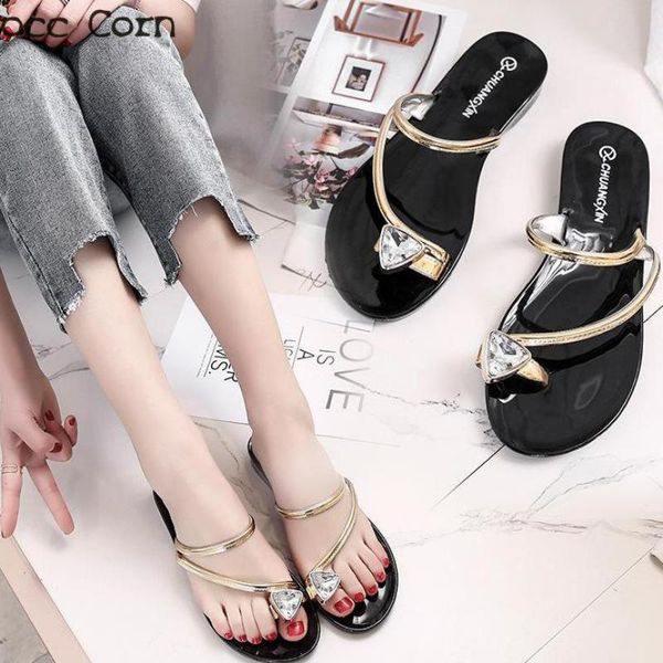 slippers women summer flip flops female outside indoor crystal flat shoes beach sandals gold woman footwear chaussure femme, Black
slippers women summer flip flops female outside indoor crystal flat shoes beach sandals gold woman footwear chaussure femme, Black