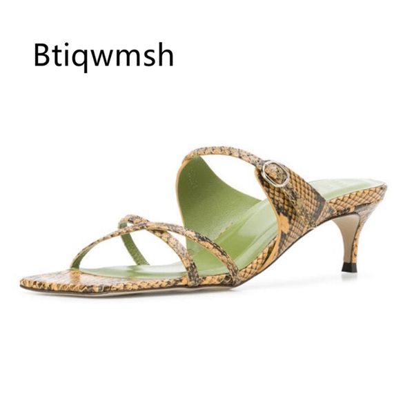 slippers 2021 snakeskin leather women open toe narrow band simple design high heel shoes woman sandals, Black
slippers 2021 snakeskin leather women open toe narrow band simple design high heel shoes woman sandals, Black