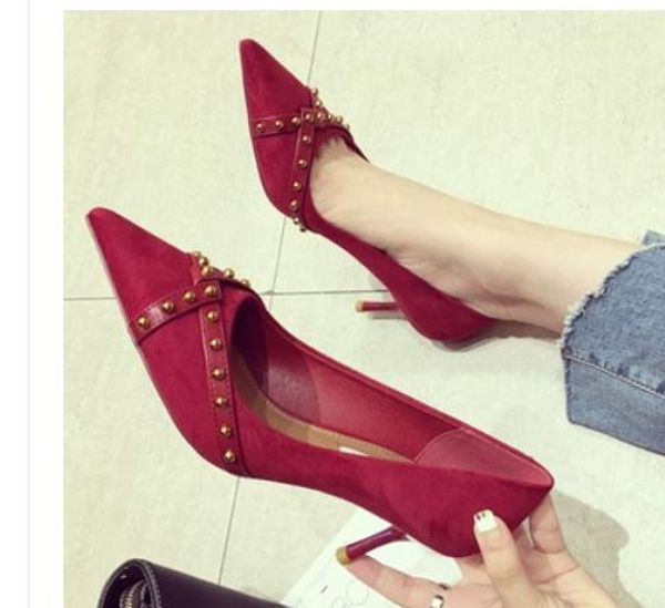 2018 fashion women's shoes in spring and autumn with new style high heel fine heel pointed end @27, Black
2018 fashion women's shoes in spring and autumn with new style high heel fine heel pointed end @27, Black