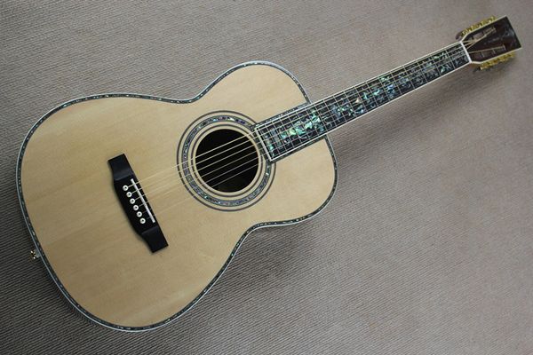 Custom Folk upgrade tree of life inlay fretboard Solid Spruce Top Maple Side Back MarT-D Headstock 00045 OM body Acoustic Guitar Guitarra
Custom Folk upgrade tree of life inlay fretboard Solid Spruce Top Maple Side Back MarT-D Headstock 00045 OM body Acoustic Guitar Guitarra