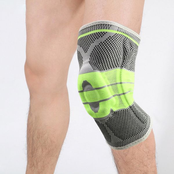 professional athlete soporte knee pads crossfit knee protector with springs silicon breathable absorb basketball leg sleeves, Black;gray
professional athlete soporte knee pads crossfit knee protector with springs silicon breathable absorb basketball leg sleeves, Black;gray