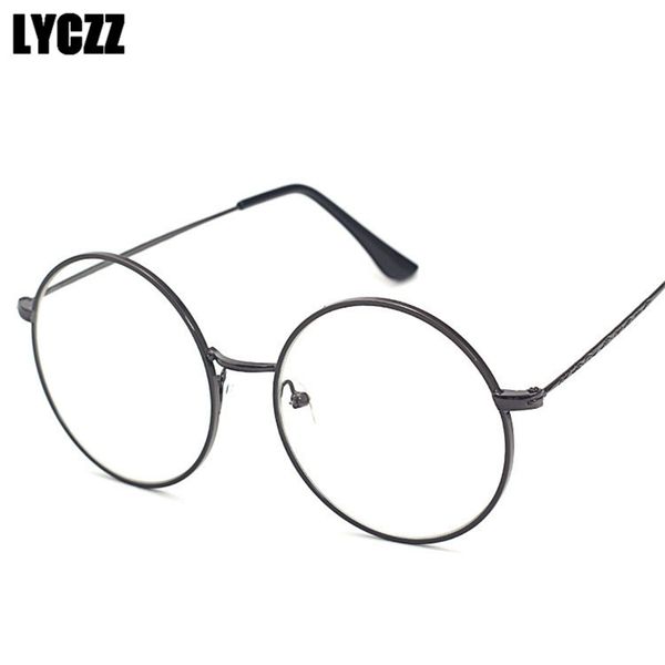 lyczz 2019 new man woman gold spectacles eyewear retro large metal round glasses transparent eyeglass frame myopia fake glasses, Black
lyczz 2019 new man woman gold spectacles eyewear retro large metal round glasses transparent eyeglass frame myopia fake glasses, Black