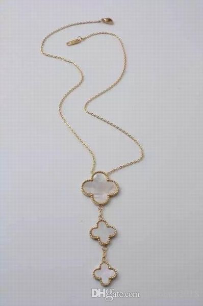 2019 fashion charming luxury three silver four leaf clover pendant gold chian necklaces women necklaces with box and dastbag
2019 fashion charming luxury three silver four leaf clover pendant gold chian necklaces women necklaces with box and dastbag
