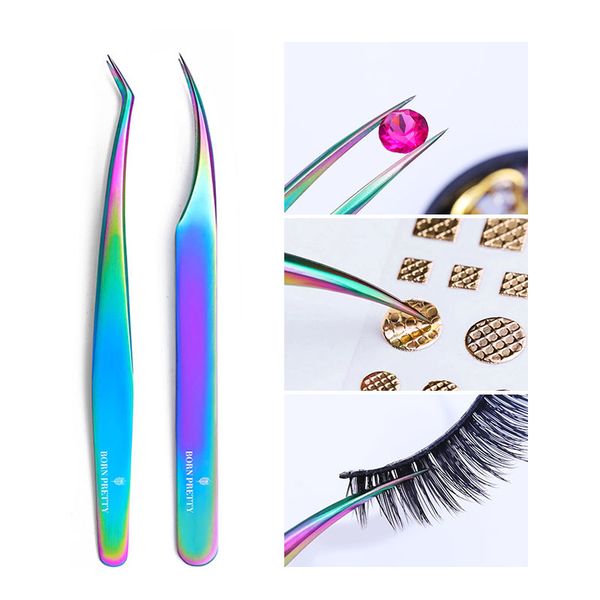 born pretty 1pc rainbow chameleon tweezer eyebrow clip makeup tool stainless steel tweezer grafting eyelashes nail art tool
born pretty 1pc rainbow chameleon tweezer eyebrow clip makeup tool stainless steel tweezer grafting eyelashes nail art tool