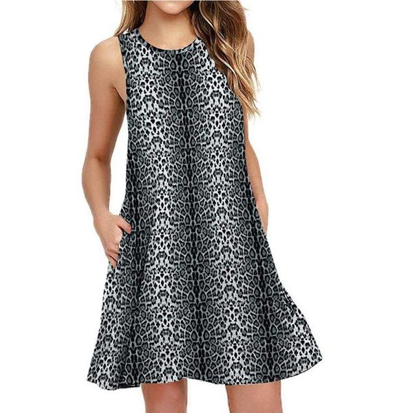 home&nest womens fashion leopard print pocket big hem o-neck sleeveless vest dress knee-length evening party dresses sundress, Black;gray
home&nest womens fashion leopard print pocket big hem o-neck sleeveless vest dress knee-length evening party dresses sundress, Black;gray