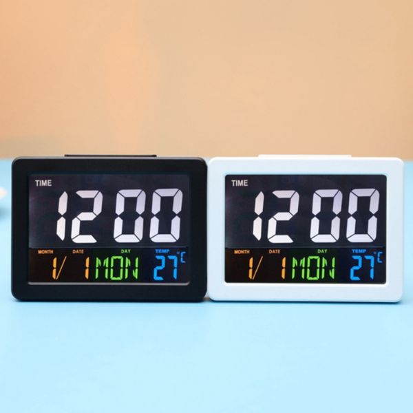 hwcolorful large digital display students alarm clocks and led electronic desk clock with indoor temperature
hwcolorful large digital display students alarm clocks and led electronic desk clock with indoor temperature