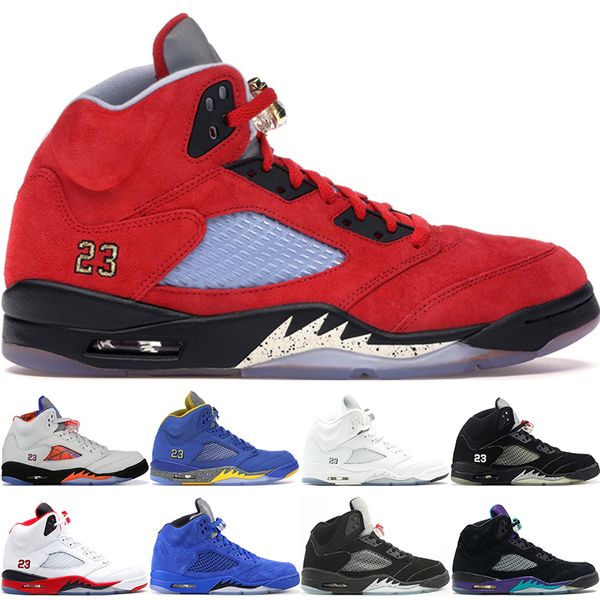 jordan retro 5 azul con dorado