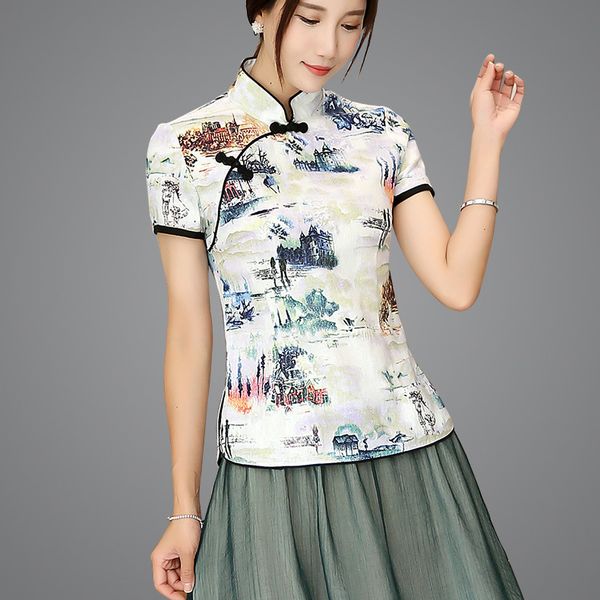 ethnic clothing shanghai story blend linen chinese traditional qipao shirt for woman cheongsam style blouse ladies, Red
ethnic clothing shanghai story blend linen chinese traditional qipao shirt for woman cheongsam style blouse ladies, Red