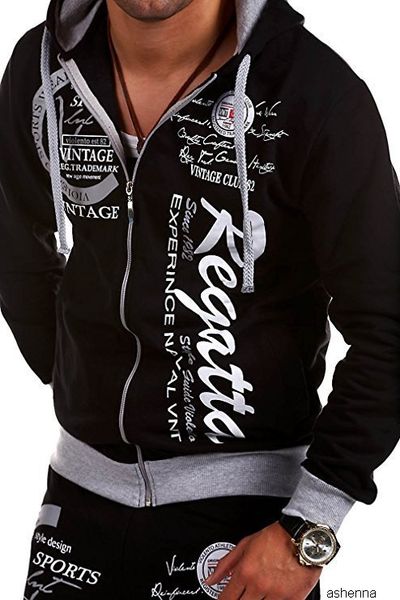 mens designer hoodie leisure men drawstring elastic waist letter printing loose sports pao, Black
mens designer hoodie leisure men drawstring elastic waist letter printing loose sports pao, Black