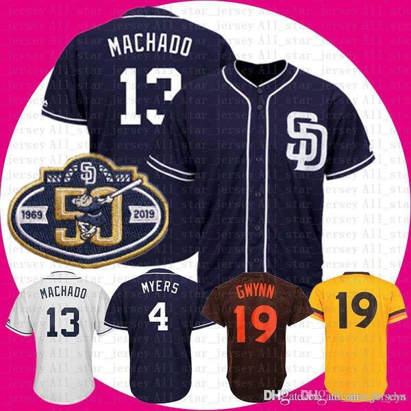 13 Manny Machado San Diego 150th patch Padres Baseball Jerseys cheap sale 4 Wil Meyers 19 Tony Gwynn Jersey Yellow Blue White Brown
13 Manny Machado San Diego 150th patch Padres Baseball Jerseys cheap sale 4 Wil Meyers 19 Tony Gwynn Jersey Yellow Blue White Brown