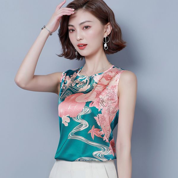 chinese fashion printing women shirt sleeveless large size fashion lady shirt, White
chinese fashion printing women shirt sleeveless large size fashion lady shirt, White