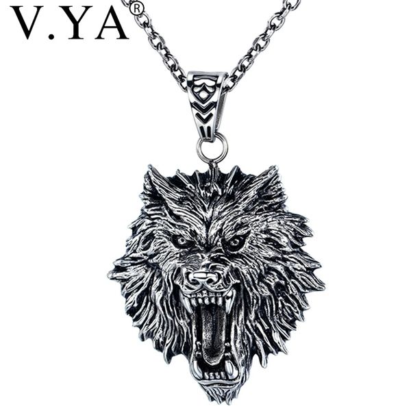 v.ya titanium steel men's necklace wolf head shape necklace black necklaces for male men's pendants jewelry male birthday gift, Silver
v.ya titanium steel men's necklace wolf head shape necklace black necklaces for male men's pendants jewelry male birthday gift, Silver