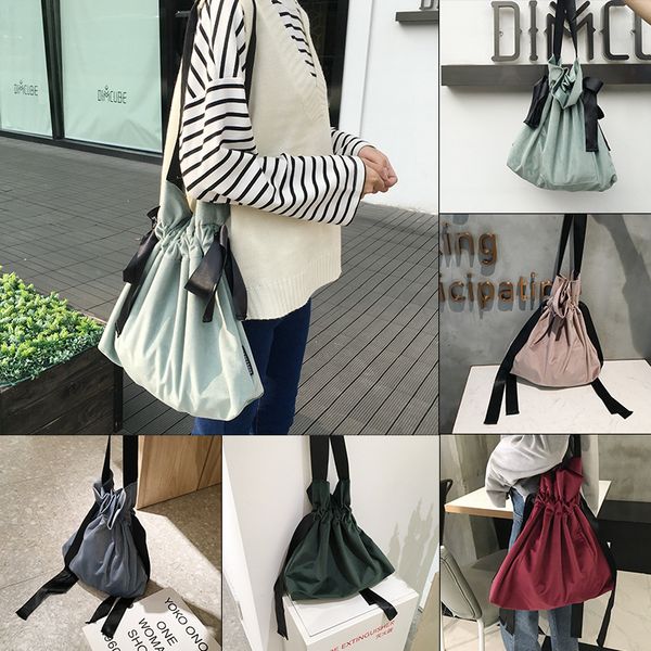 fashion ladies velour shoulder bag trend ribbon bucket bag purses and handbags for women
fashion ladies velour shoulder bag trend ribbon bucket bag purses and handbags for women