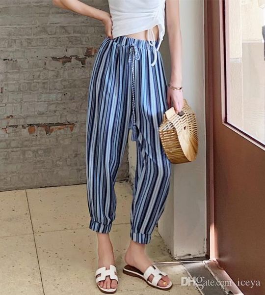 haroun pants female summer thin section 2019 new nine points the drape elastic loose fashion leisure trousers, Black;white
haroun pants female summer thin section 2019 new nine points the drape elastic loose fashion leisure trousers, Black;white