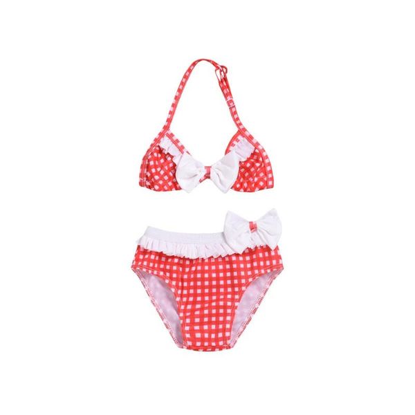 children's swimwear baby kids girls summer bow suspender plaid printed bikini swimsuit set fashion separate x
children's swimwear baby kids girls summer bow suspender plaid printed bikini swimsuit set fashion separate x