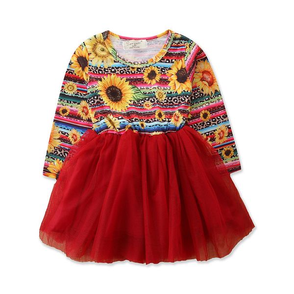 toddler baby girls clothes sunflower leopard rainbow red tulle tutu dress fall long sleeves playwear outfit, Red;yellow
toddler baby girls clothes sunflower leopard rainbow red tulle tutu dress fall long sleeves playwear outfit, Red;yellow