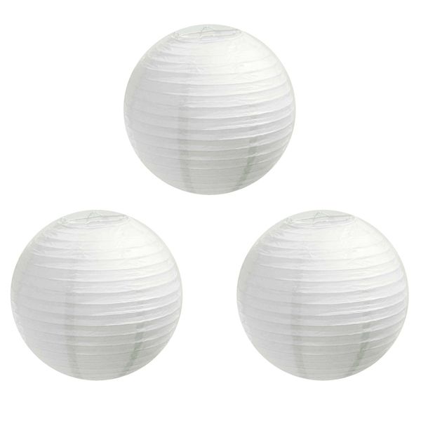 8" paper lantern - white (3 pieces 
8" paper lantern - white (3 pieces