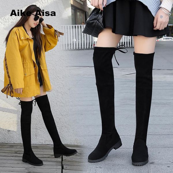 size 35-41 winter over the knee boots women stretch fabric thigh high woman shoes long bota feminina zapatos de mujer #66, Black
size 35-41 winter over the knee boots women stretch fabric thigh high woman shoes long bota feminina zapatos de mujer #66, Black