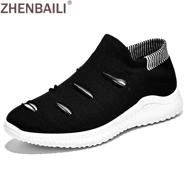 zhenbaili spring autumn platform flat slip on knit sock shoes 2019 breathable lightweight slip on men trainers walking sneakers, Black
zhenbaili spring autumn platform flat slip on knit sock shoes 2019 breathable lightweight slip on men trainers walking sneakers, Black