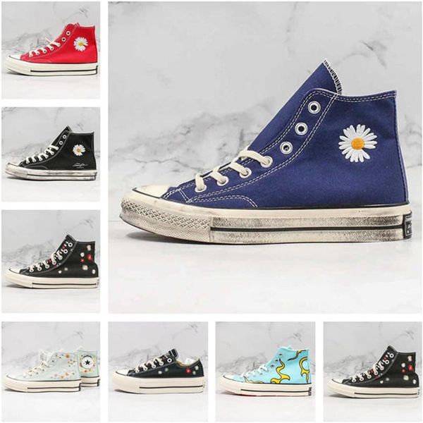 2020 моды gd high top daisy flower вышивка холст обувь с 7 цветами мужчины женщины flame 1970 student han издание 70s ретро размер 35-44, Black
2020 моды gd high top daisy flower вышивка холст обувь с 7 цветами мужчины женщины flame 1970 student han издание 70s ретро размер 35-44, Black