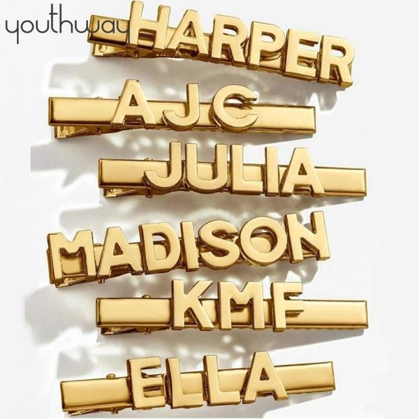 other customize smooth metal letter word haipins personalized gold color name hair clips bridal kids accessoires jewelry, Golden;white
other customize smooth metal letter word haipins personalized gold color name hair clips bridal kids accessoires jewelry, Golden;white