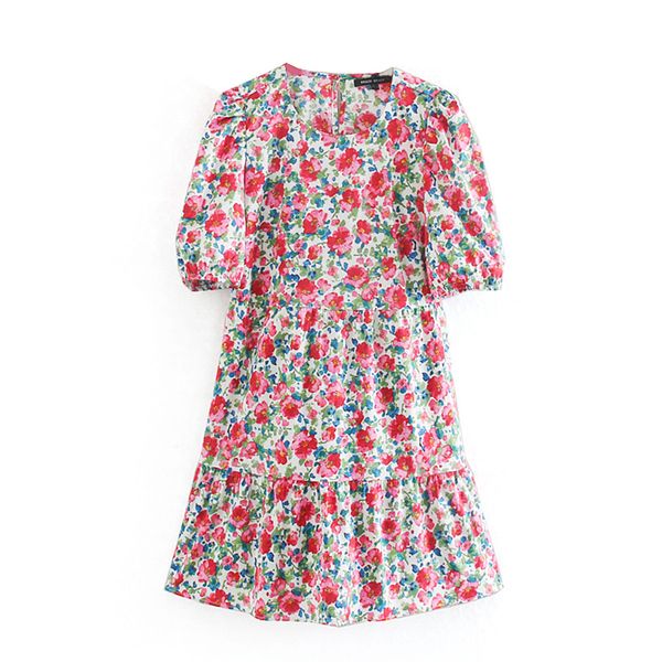 q964 european design floral print o neck short sleeve dress french women dresses vestido clothing, Black;gray
q964 european design floral print o neck short sleeve dress french women dresses vestido clothing, Black;gray
