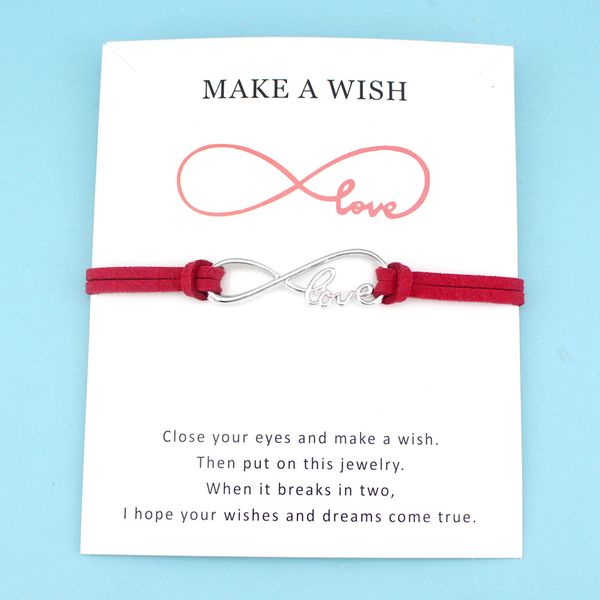 infinity love antique silver charm card bracelets red black pink royal blue suede women men boy girl jewelry gift, Golden;silver
infinity love antique silver charm card bracelets red black pink royal blue suede women men boy girl jewelry gift, Golden;silver