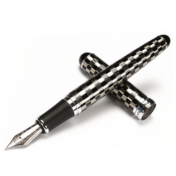 jinhao 750 fountain pen classical black silver gold grid pattern signature calligraphy stationery office school supplies f299
jinhao 750 fountain pen classical black silver gold grid pattern signature calligraphy stationery office school supplies f299