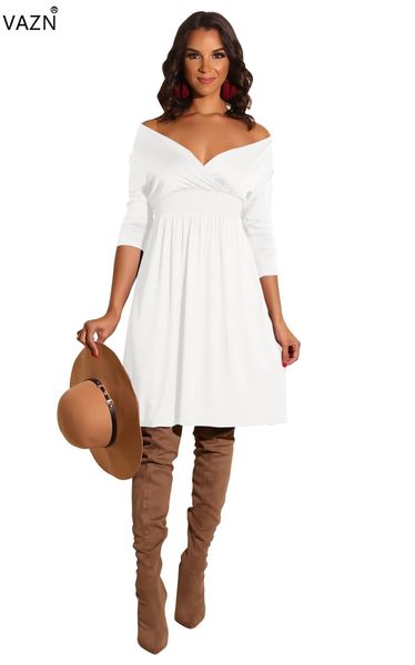 vazn autumn 2019 new arrival elegant style women dress solid mature v-neck full sleeve sheath midi ball gown dress wmz2386, Black;gray
vazn autumn 2019 new arrival elegant style women dress solid mature v-neck full sleeve sheath midi ball gown dress wmz2386, Black;gray