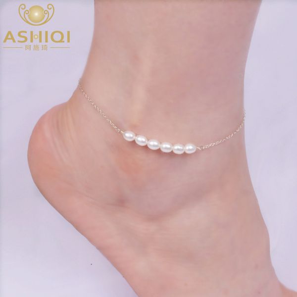ashiqi real 925 sterling silver anklets for women with natural freshwater pearl jewelry for foot gift, Red;blue
ashiqi real 925 sterling silver anklets for women with natural freshwater pearl jewelry for foot gift, Red;blue