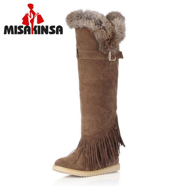 misakinsa 5 colors size 34-43 women flats boots metal buckle fringes plush fur winter botas fashion knee boots women footwear, Black
misakinsa 5 colors size 34-43 women flats boots metal buckle fringes plush fur winter botas fashion knee boots women footwear, Black
