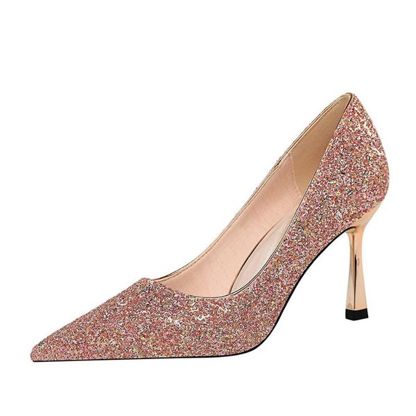 2020 women 8cm high heels plus size 40 stripper glitter scarpins pumps stiletto wedding bridal gold silver shoes g0315, Black
2020 women 8cm high heels plus size 40 stripper glitter scarpins pumps stiletto wedding bridal gold silver shoes g0315, Black