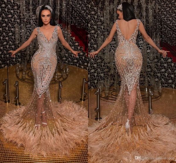 aso ebi 2019 arabic luxurious mermaid evening dresses beaded crystals feather prom dresses backless formal party pageant gowns, Black;red
aso ebi 2019 arabic luxurious mermaid evening dresses beaded crystals feather prom dresses backless formal party pageant gowns, Black;red