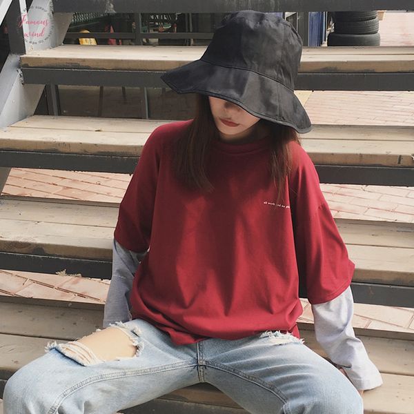 новая корея ulzzang женский harajuku bf с длинным рукавом топы 2018 корейской версии сыпучие ins строчка письмо б тенниска tops, White
новая корея ulzzang женский harajuku bf с длинным рукавом топы 2018 корейской версии сыпучие ins строчка письмо б тенниска tops, White