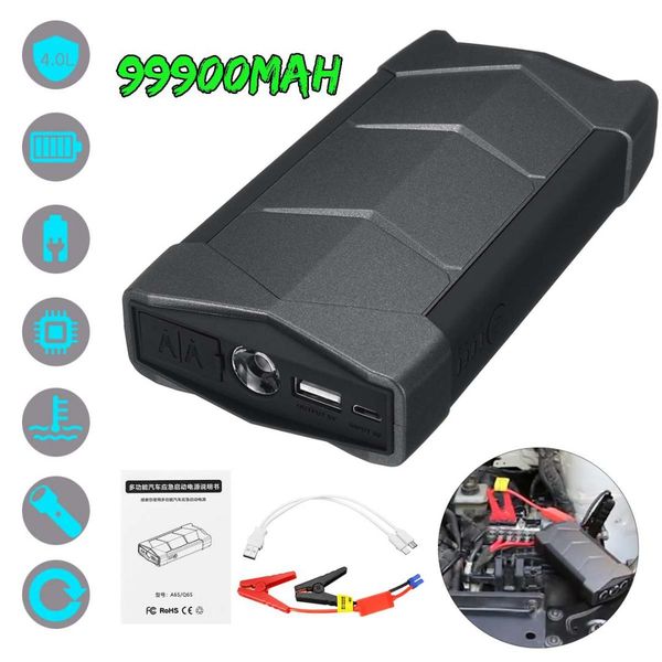 12v 99900mah multifunction car jump starter portable usb car battery charger power bank auto starting device
12v 99900mah multifunction car jump starter portable usb car battery charger power bank auto starting device