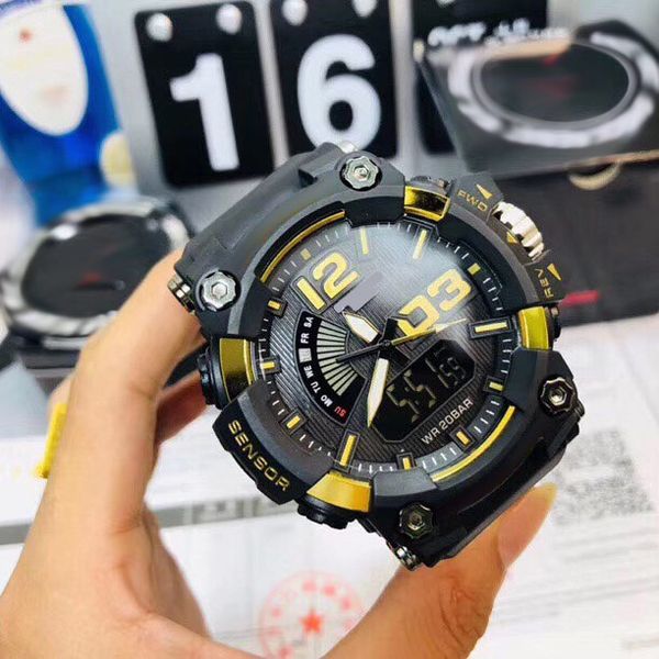 fashion mens sport watches analog digital military water resistant army led wristwatches rubber strap iced out watch for men montre de luxe, Slivery;brown
fashion mens sport watches analog digital military water resistant army led wristwatches rubber strap iced out watch for men montre de luxe, Slivery;brown
