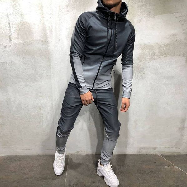 men's tracksuits plus size -3xl cool tracksuit fashion man autumn winter casual hooded zipped sweatshirt and sweatpants 2 pcs sport se, Gray
men's tracksuits plus size -3xl cool tracksuit fashion man autumn winter casual hooded zipped sweatshirt and sweatpants 2 pcs sport se, Gray