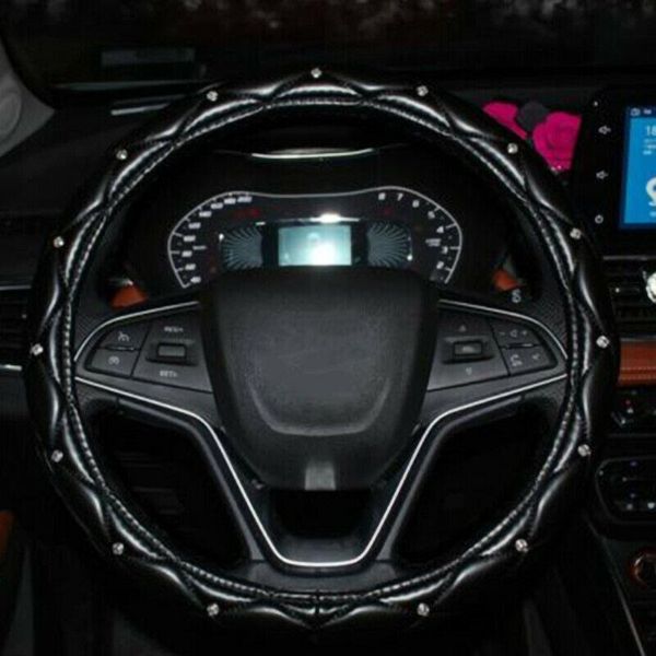 38cm crystal crown studded rhinestone pu leather car steering wheel cover interior accessories
38cm crystal crown studded rhinestone pu leather car steering wheel cover interior accessories