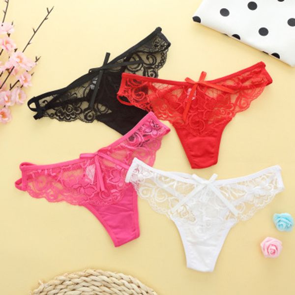 comecase direct selling women's panties cross thin belt low waist lace thongs women's cotton underwear, Red;black 
comecase direct selling women's panties cross thin belt low waist lace thongs women's cotton underwear, Red;black