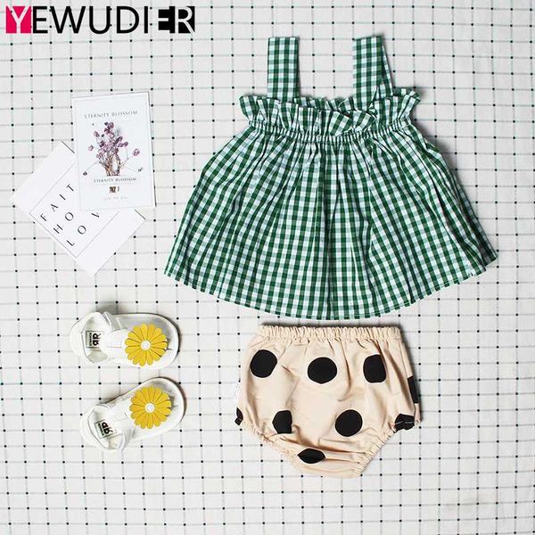 clothing sets fashion born baby clothes set infant sleeveless suspenders plaid dress +short pant toddler girl casual outfits summer, White
clothing sets fashion born baby clothes set infant sleeveless suspenders plaid dress +short pant toddler girl casual outfits summer, White