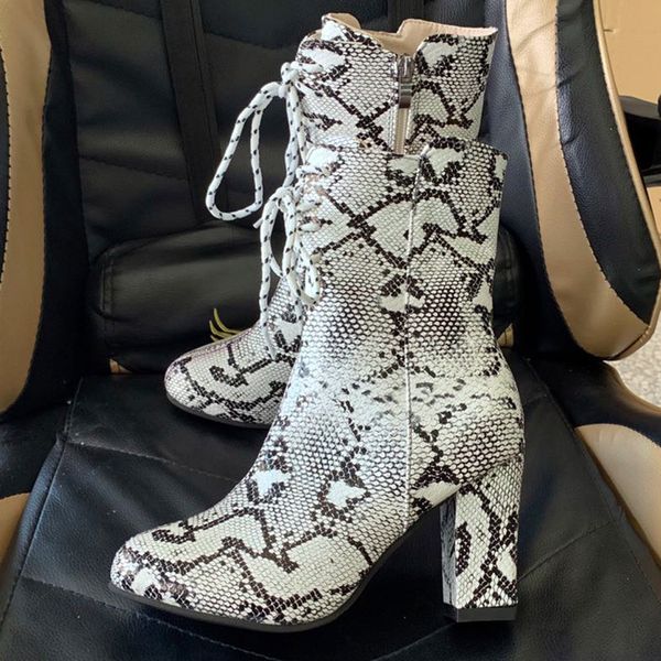 wild snakeskin grain boots women's autumn leather short boot lady stylish high heel shoes mid-calf strappy botas serpentine, Black
wild snakeskin grain boots women's autumn leather short boot lady stylish high heel shoes mid-calf strappy botas serpentine, Black