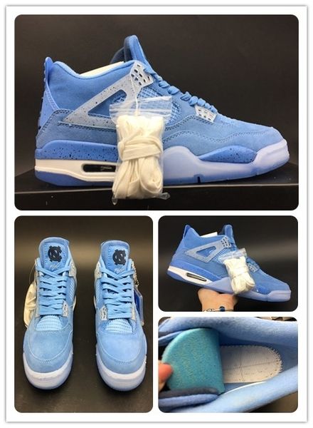 4 unc blue player edition version 4s pe basketball shoes iv mens trainers 2019 suede sports sneakers with box ment size7-13
4 unc blue player edition version 4s pe basketball shoes iv mens trainers 2019 suede sports sneakers with box ment size7-13