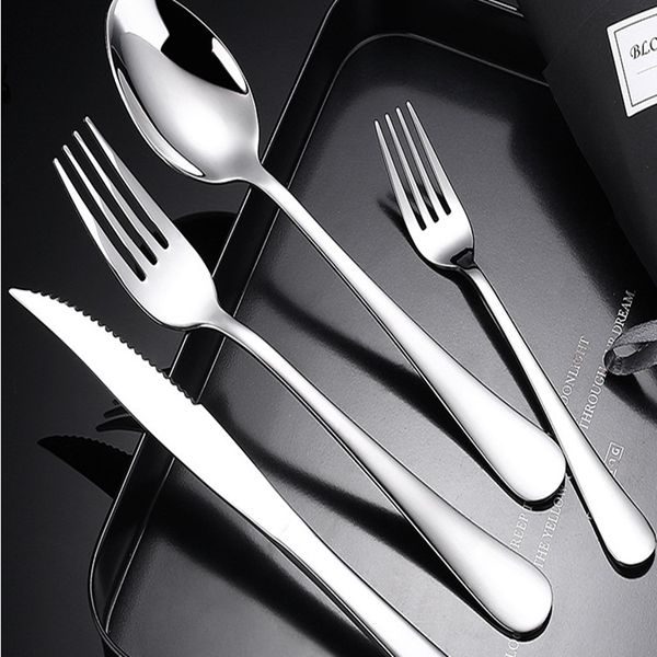 304 stainless steel knife and fork spoon western 1010 steak knife and fork five set custom l tableware manufacturers wholesale
304 stainless steel knife and fork spoon western 1010 steak knife and fork five set custom l tableware manufacturers wholesale
