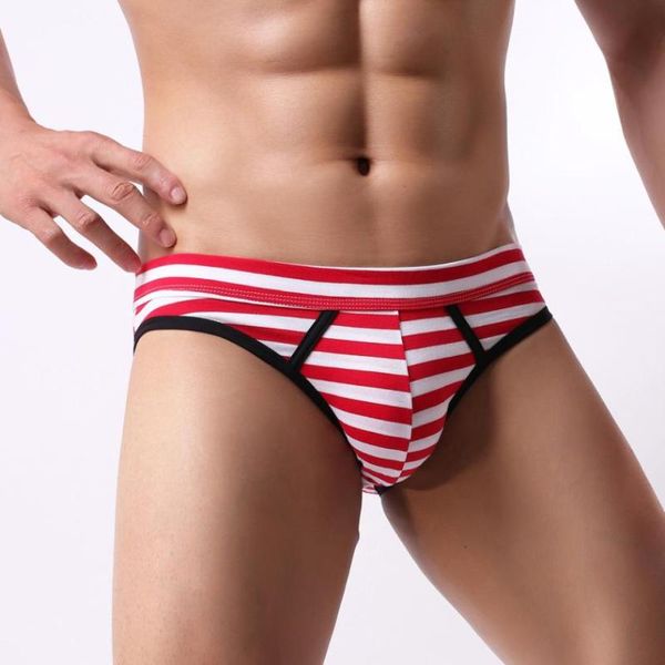 1pcs men underwear stripe briefs cotton breathable underwear underpants ropa interior hombre gay panties, Black;white
1pcs men underwear stripe briefs cotton breathable underwear underpants ropa interior hombre gay panties, Black;white