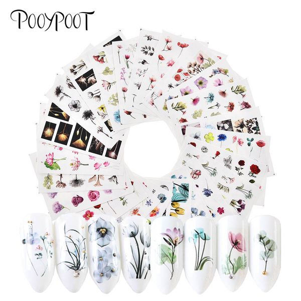 pooypoot 24pcs nail stickers water decals mixed design watercolor floral sticker transfer slider nail art design accessories, Black
pooypoot 24pcs nail stickers water decals mixed design watercolor floral sticker transfer slider nail art design accessories, Black