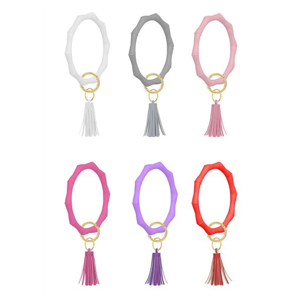 new silicone bracelet with tassel keychain outdoor sports bracelets portable keyring for women men trendy circle wrist bangle, Black
new silicone bracelet with tassel keychain outdoor sports bracelets portable keyring for women men trendy circle wrist bangle, Black