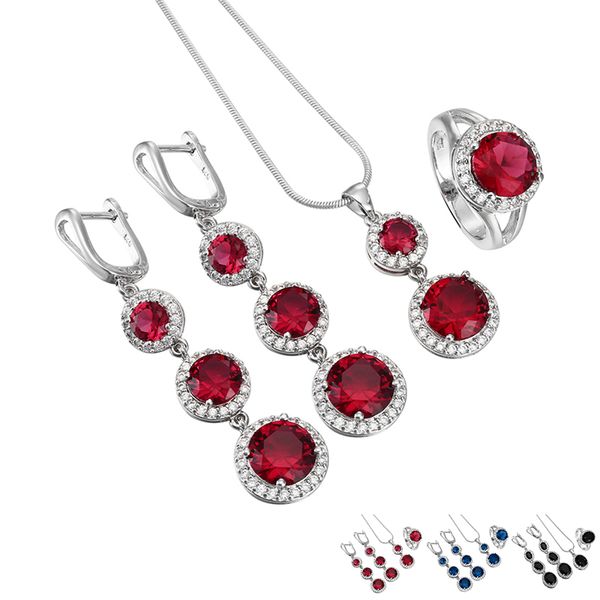 silver jewelry sets for women fashion crystal pendant necklace earring ring set trendy jewelry sets for female
silver jewelry sets for women fashion crystal pendant necklace earring ring set trendy jewelry sets for female